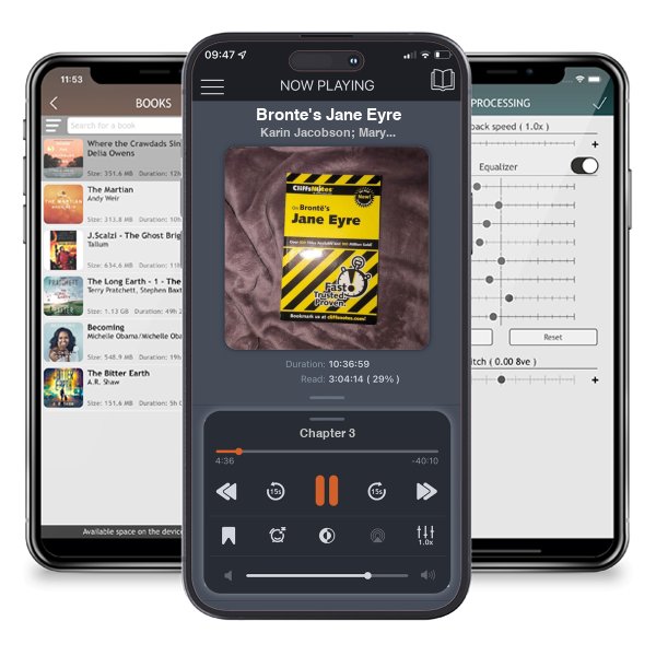 Download fo free audiobook Bronte's Jane Eyre by Karin Jacobson; Mary Ellen Snodgrass and listen anywhere on your iOS devices in the ListenBook app.