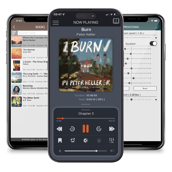 Download fo free audiobook Burn by Peter Heller and listen anywhere on your iOS devices in the ListenBook app.