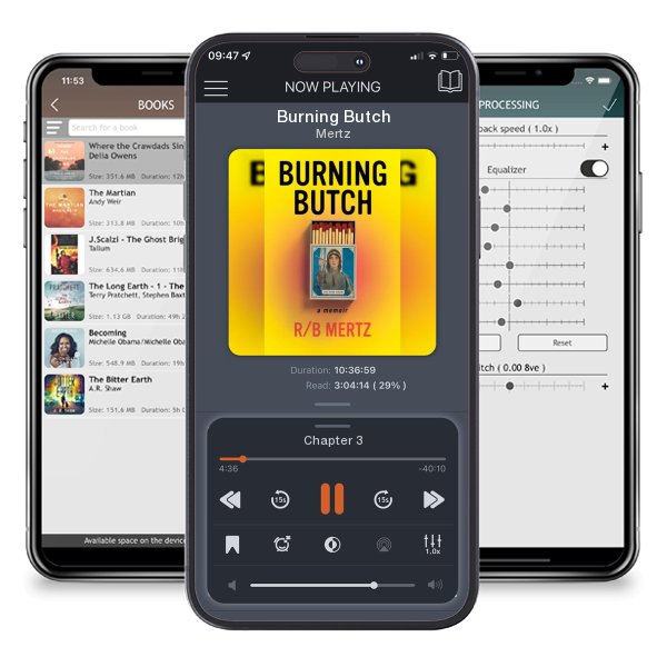 Download fo free audiobook Burning Butch by Mertz and listen anywhere on your iOS devices in the ListenBook app.