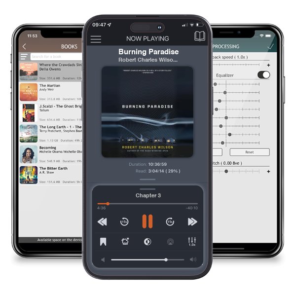 Download fo free audiobook Burning Paradise by Robert Charles Wilson and listen anywhere on your iOS devices in the ListenBook app.