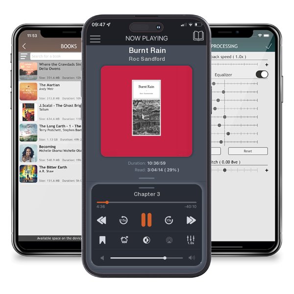 Download fo free audiobook Burnt Rain by Roc Sandford and listen anywhere on your iOS devices in the ListenBook app.