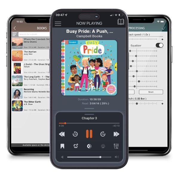 Download fo free audiobook Busy Pride: A Push, Pull and Slide Book - Campbell Busy Books by Campbell Books and listen anywhere on your iOS devices in the ListenBook app.