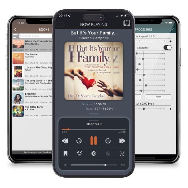 Download fo free audiobook But It's Your Family...: Cutting Ties with Toxic Family Members and Loving Yourself in the Aftermath by Sherrie Campbell and listen anywhere on your iOS devices in the ListenBook app.