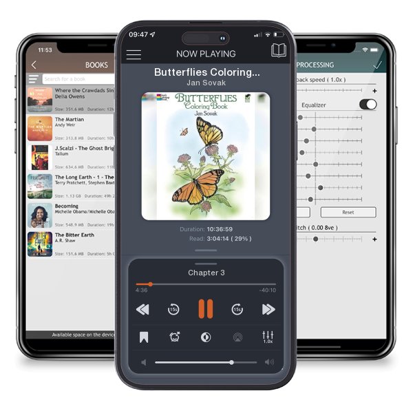 Download fo free audiobook Butterflies Coloring Book by Jan Sovak and listen anywhere on your iOS devices in the ListenBook app.
