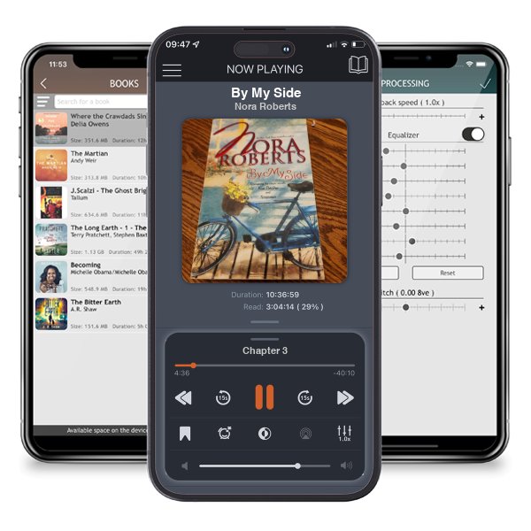 Download fo free audiobook By My Side by Nora Roberts and listen anywhere on your iOS devices in the ListenBook app.