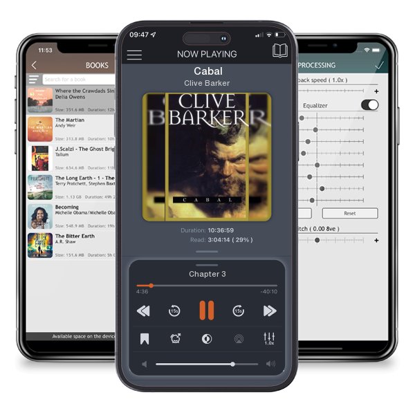 Download fo free audiobook Cabal by Clive Barker and listen anywhere on your iOS devices in the ListenBook app.