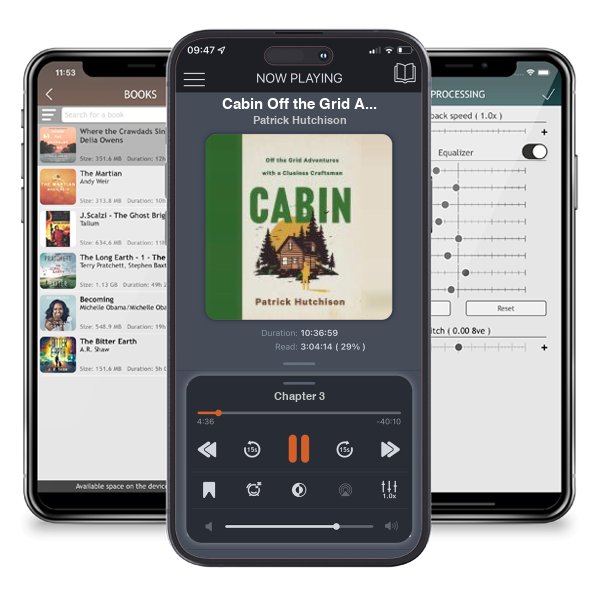 Download fo free audiobook Cabin Off the Grid Adventures with a Clueless Craftsman by Patrick Hutchison and listen anywhere on your iOS devices in the ListenBook app.