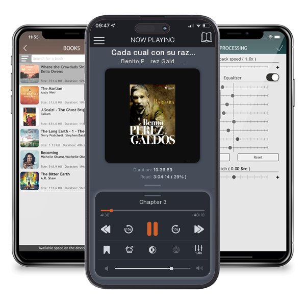 Download fo free audiobook Cada cual con su razón by Benito Pérez Galdós and listen anywhere on your iOS devices in the ListenBook app.
