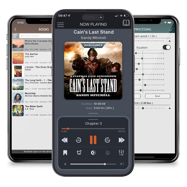 Download fo free audiobook Cain's Last Stand by Sandy Mitchell and listen anywhere on your iOS devices in the ListenBook app.