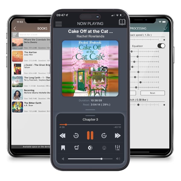 Download fo free audiobook Cake Off at the Cat Cafe - A Cat Café Romance by Rachel Rowlands and listen anywhere on your iOS devices in the ListenBook app.