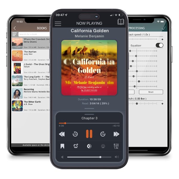 Download fo free audiobook California Golden by Melanie Benjamin and listen anywhere on your iOS devices in the ListenBook app.
