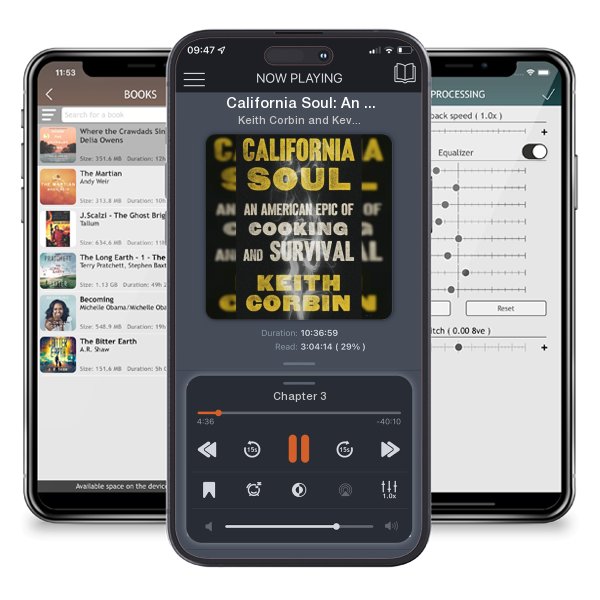 Download fo free audiobook California Soul: An American Epic of Cooking and Survival by Keith Corbin and Kevin Alexander and listen anywhere on your iOS devices in the ListenBook app.