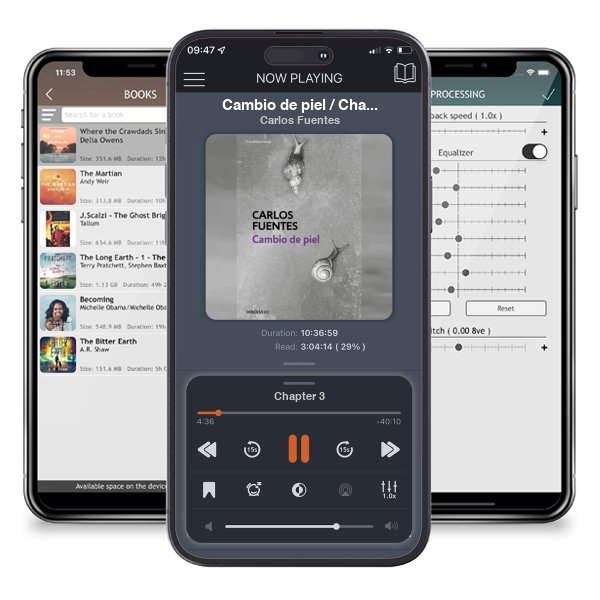 Descargar audiolibro gratis Cambio de piel / Change of Skin by Carlos Fuentes y escuchar en cualquier lugar en sus dispositivos iOS en la aplicación ListenBook.