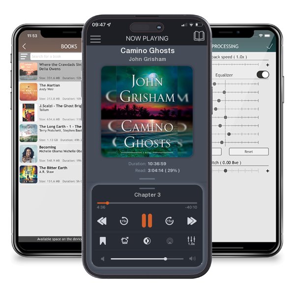 Download fo free audiobook Camino Ghosts by John Grisham and listen anywhere on your iOS devices in the ListenBook app.