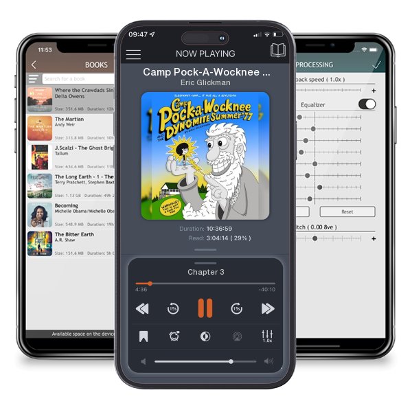Download fo free audiobook Camp Pock-A-Wocknee and the Dynomite Summer of '77 by Eric Glickman and listen anywhere on your iOS devices in the ListenBook app.