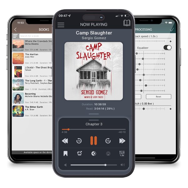 Download fo free audiobook Camp Slaughter by Sergio Gomez and listen anywhere on your iOS devices in the ListenBook app.