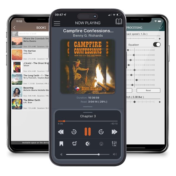 Download fo free audiobook Campfire Confessions: More Tales of a Texas Game Warden by Benny G. Richards and listen anywhere on your iOS devices in the ListenBook app.