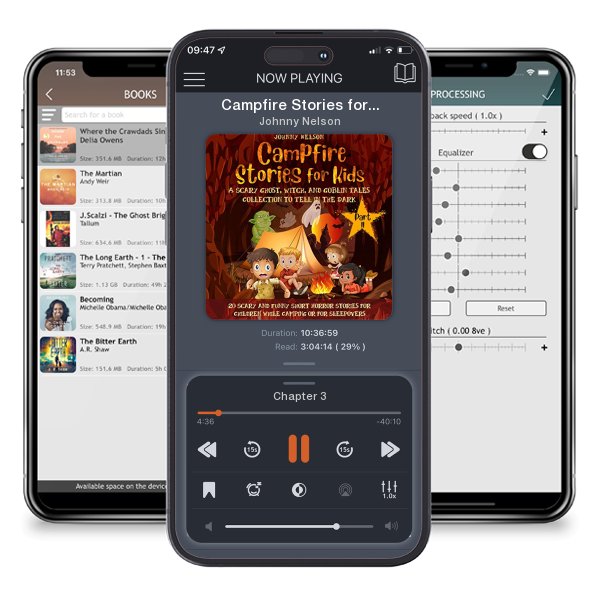 Download fo free audiobook Campfire Stories for Kids Part II: A Scary Ghost, Witch, and Goblin Tales Collection to Tell in the Dark by Johnny Nelson and listen anywhere on your iOS devices in the ListenBook app.
