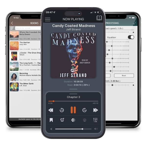 Download fo free audiobook Candy Coated Madness by Jeff Strand and listen anywhere on your iOS devices in the ListenBook app.
