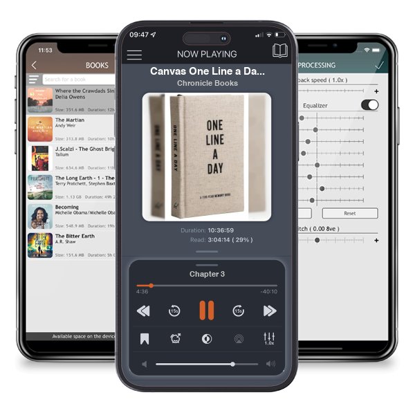 Download fo free audiobook Canvas One Line a Day: A Five-Year Memory Book by Chronicle Books and listen anywhere on your iOS devices in the ListenBook app.