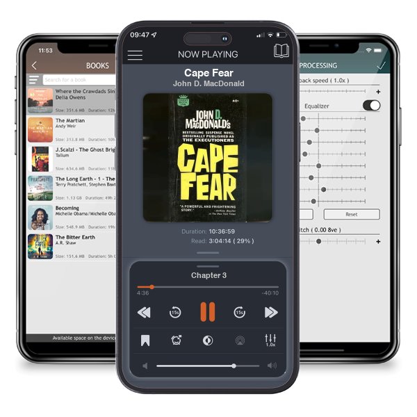 Download fo free audiobook Cape Fear by John D. MacDonald and listen anywhere on your iOS devices in the ListenBook app.