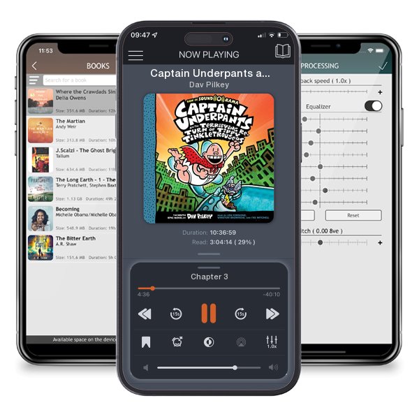 Download fo free audiobook Captain Underpants and the Terrifying Return of Tippy Tinkletrousers by Dav Pilkey and listen anywhere on your iOS devices in the ListenBook app.