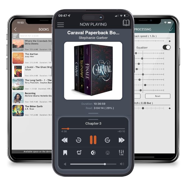 Download fo free audiobook Caraval Paperback Boxed Set: Caraval, Legendary, Finale by Stephanie Garber and listen anywhere on your iOS devices in the ListenBook app.