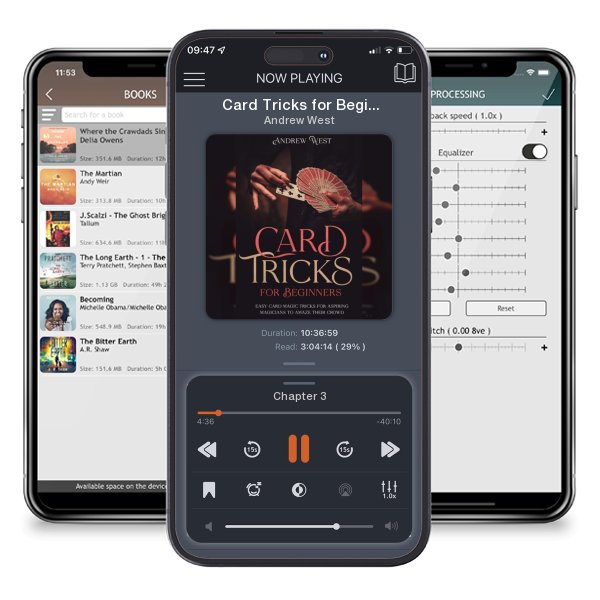Download fo free audiobook Card Tricks for Beginners: Easy Card Magic Tricks for Aspiring Magicians to Amaze Their Crowd by Andrew West and listen anywhere on your iOS devices in the ListenBook app.