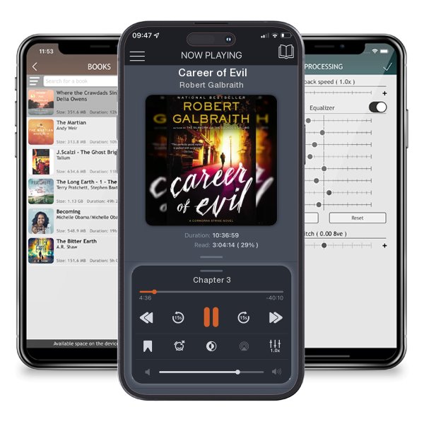 Download fo free audiobook Career of Evil by Robert Galbraith and listen anywhere on your iOS devices in the ListenBook app.