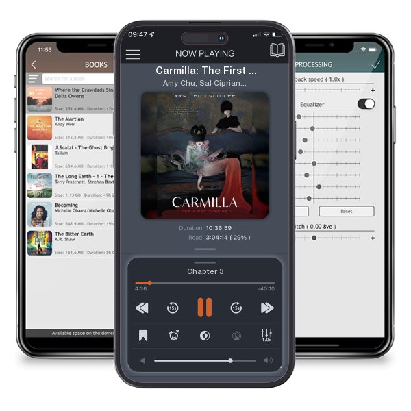 Download fo free audiobook Carmilla: The First Vampire by Amy Chu, Sal Cipriano, et al. and listen anywhere on your iOS devices in the ListenBook app.
