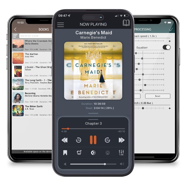 Download fo free audiobook Carnegie's Maid by Marie Benedict and listen anywhere on your iOS devices in the ListenBook app.