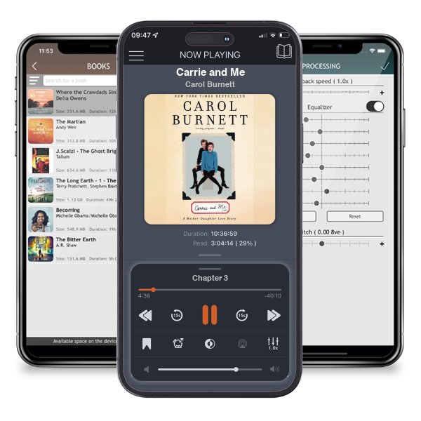 Download fo free audiobook Carrie and Me by Carol Burnett and listen anywhere on your iOS devices in the ListenBook app.