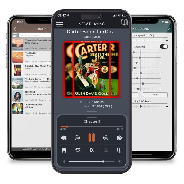 Download fo free audiobook Carter Beats the Devil by Glen Gold and listen anywhere on your iOS devices in the ListenBook app.