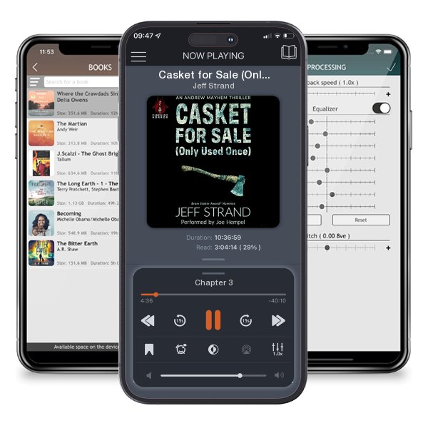 Download fo free audiobook Casket for Sale (Only Used Once) by Jeff Strand and listen anywhere on your iOS devices in the ListenBook app.