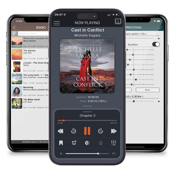 Download fo free audiobook Cast in Conflict by Michelle Sagara and listen anywhere on your iOS devices in the ListenBook app.