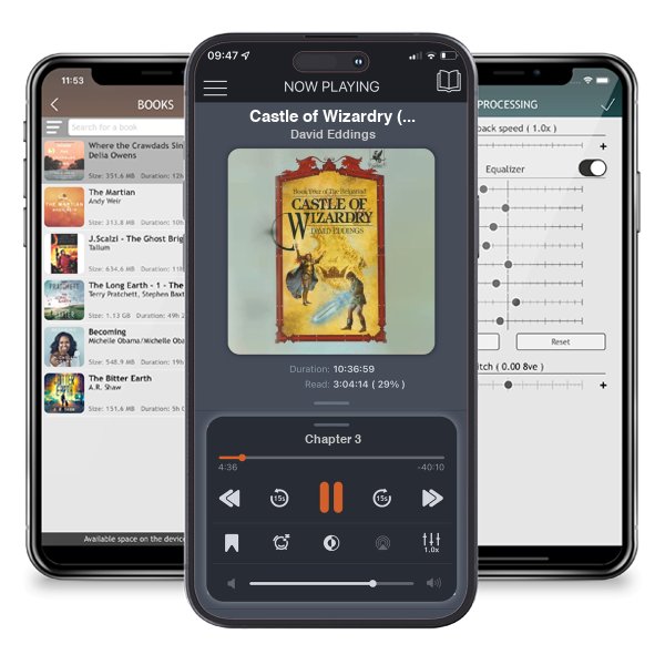 Download fo free audiobook Castle of Wizardry (The Belgariad #4) by David Eddings and listen anywhere on your iOS devices in the ListenBook app.