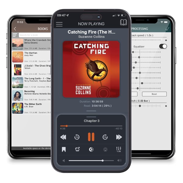 Download fo free audiobook Catching Fire (The Hunger Games, #2) by Suzanne Collins and listen anywhere on your iOS devices in the ListenBook app.