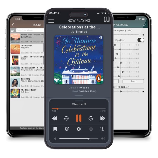 Download fo free audiobook Celebrations at the Chateau by Jo Thomas and listen anywhere on your iOS devices in the ListenBook app.