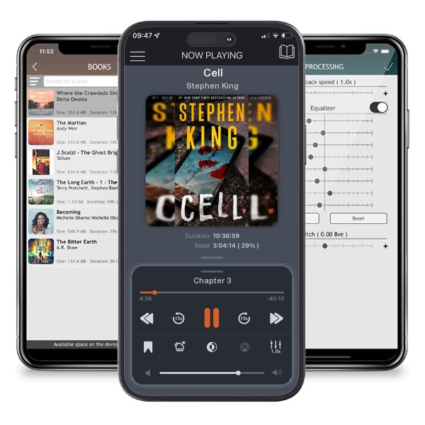 Download fo free audiobook Cell by Stephen King and listen anywhere on your iOS devices in the ListenBook app.