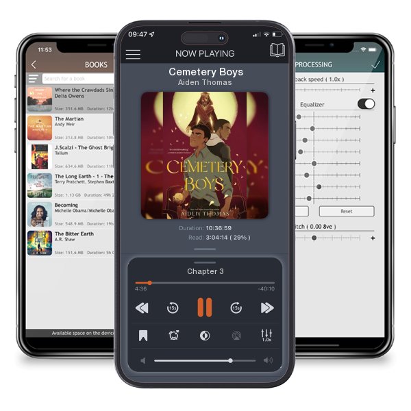 Download fo free audiobook Cemetery Boys by Aiden Thomas and listen anywhere on your iOS devices in the ListenBook app.