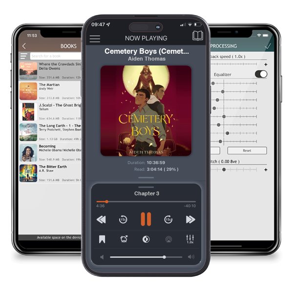 Download fo free audiobook Cemetery Boys (Cemetery Boys, #1) by Aiden Thomas and listen anywhere on your iOS devices in the ListenBook app.