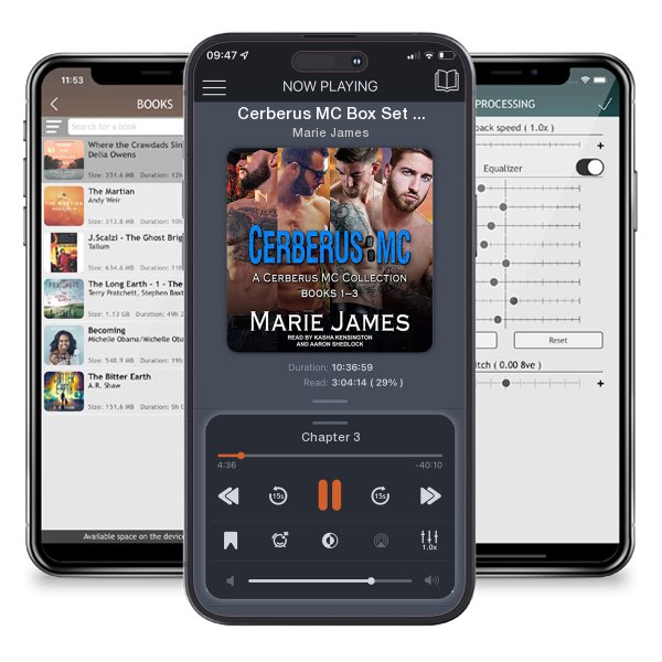 Download fo free audiobook Cerberus MC Box Set 1 by Marie James and listen anywhere on your iOS devices in the ListenBook app.