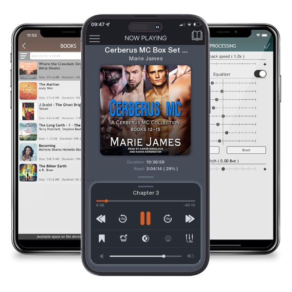 Download fo free audiobook Cerberus MC Box Set 4 by Marie James and listen anywhere on your iOS devices in the ListenBook app.