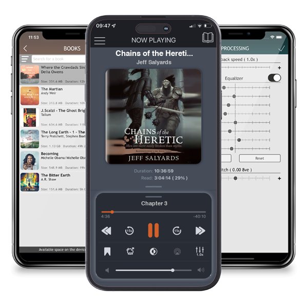 Download fo free audiobook Chains of the Heretic (Bloodsounder\'s Arc, #3) by Jeff Salyards and listen anywhere on your iOS devices in the ListenBook app.