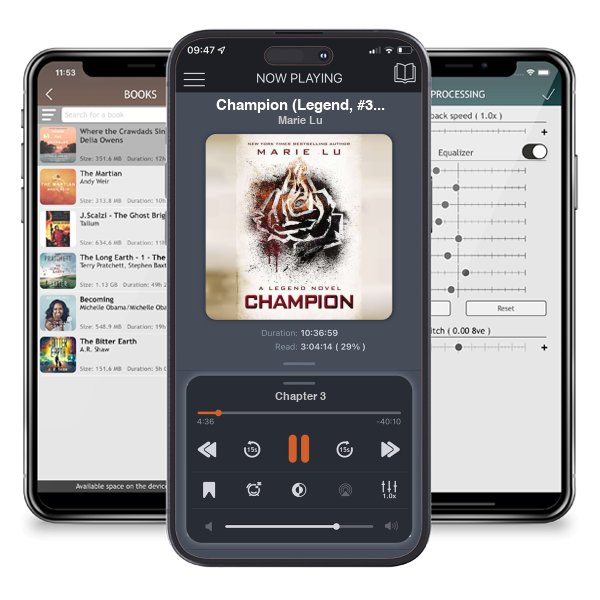 Download fo free audiobook Champion (Legend, #3) by Marie Lu and listen anywhere on your iOS devices in the ListenBook app.