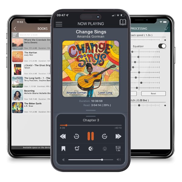 Download fo free audiobook Change Sings by Amanda Gorman and listen anywhere on your iOS devices in the ListenBook app.