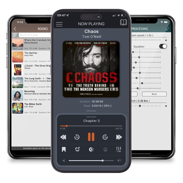 Download fo free audiobook Chaos by Tom O'Neill and listen anywhere on your iOS devices in the ListenBook app.