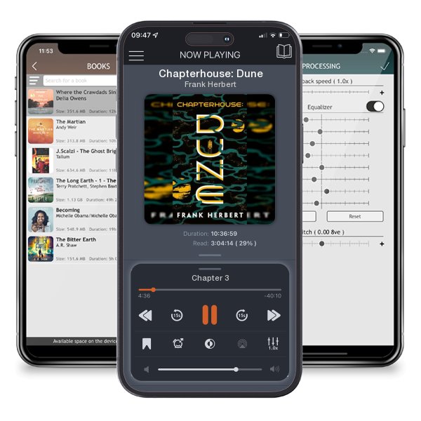 Download fo free audiobook Chapterhouse: Dune by Frank Herbert and listen anywhere on your iOS devices in the ListenBook app.