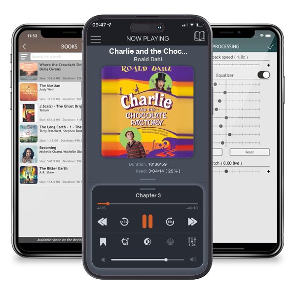 Download fo free audiobook Charlie and the Chocolate Factory (Charlie Bucket, #1) by Roald Dahl and listen anywhere on your iOS devices in the ListenBook app.