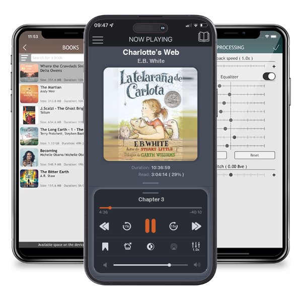 Download fo free audiobook Charlotte’s Web by E.B. White and listen anywhere on your iOS devices in the ListenBook app.